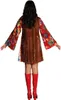 Flower Power Kleid mit Weste Hippie Karneval Fasching Produktbild-Vorschau 6