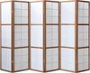 Homestyle4u Paravent Raumteiler 6 Teilig Holz Braun Tabak Produktbild-Vorschau 7