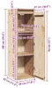 vidaXL Armoires murales 2 pcs. 30x30x100 cm pin massif Voir les images du produit 8