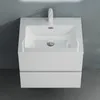 doporro Meuble de Salle de Bain Suspendu Blanc Mat Voir les images du produit 4