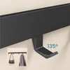 doporro Wandgarderobe aus Aluminium mit verschiebbaren Produktbild-Vorschau 6