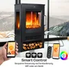 KESSER® Elektrokamin mit Heizung Panorama-Sichtfenster Produktbild-Vorschau 3