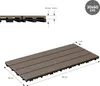 ECD Germany Płytki tarasowe WPC, 60x30 cm, 12-częściowy Podgląd zdjęcia produktu 7
