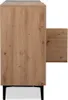 Kommode Ted 80cm 2 Türen - Eiche/schwarz Produktbild-Vorschau 19
