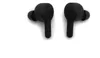 A pair of black wireless earbuds is shown against a white background. Produktbild-Vorschau