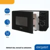 Exquisit Mikrowelle MW 900-030 schwarz | 700 W | Garraum 20 Produktbild-Vorschau 3