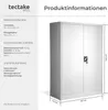 tectake® Aktenschrank abschließbar 140 x 90 x 40 cm Produktbild-Vorschau 5