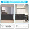 XINZI Inklapbaar trapgitter tot 150 cm, zwart, PVC Productafbeelding-voorbeeld 6