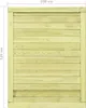 vidaXL Portail de jardin Pin imprégné 125x100 cm Voir les images du produit 7