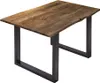 Esstisch Baumkante massiv Akazie nussbaumfarben 120 x 80 cm Produktbild-Vorschau 1