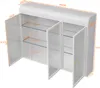 3-drzwiowa szklana szafka, elegancki design, nośność 28 kg, Podgląd zdjęcia produktu 2