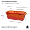 osoltus Brotback Kastenform Set  Gusseisen Topf 29cm 2,6 Produktbild-Vorschau 3