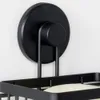 Étagère de douche en métal noir avec ventouse Voir les images du produit 4