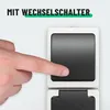 ABSINA Aufputzsteckdose & Aufputzschalter Kombination IP44 Produktbild-Vorschau 5