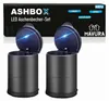 ASHBOX Popelník do auta s víkem LED světlo pro držák nápojů Náhled obrázku produktu 1