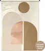 MuchoWow® Wandteppich Wandbehang Rund - Abstrakt - Braun Produktbild-Vorschau 1