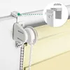 Close-up of a roller blind mechanism and fabric, showing installation details. Produktbild-Vorschau