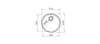 Lavello in acciaio inox Pyramis CR 450 x 450 mm 100034001 Anteprima dell’immagine prodotto 6