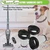A vacuum cleaner and replacement filters are shown with a dog in the background. Produktbild-Vorschau