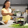 Relaxdays Weinregal, 9 Flaschen, Eisen pulverbeschichtet, Produktbild-Vorschau 2
