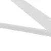 Close-up of a white hanger rod with ribbed texture, against a white background. Produktbild-Vorschau