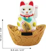 Glückskatze - Maneki-neko - Winkekatze Solar - ovaler Produktbild-Vorschau 5