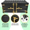 Couchtisch Bank im industrial Container Look aus Metall - Produktbild-Vorschau 3