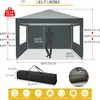 Faltpavillon 3x3m Pop Up Pavillon Faltbar mit 4 Produktbild-Vorschau 7