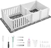 SucceBuy cassetta per cuccioli, 186,5x97x50 cm, box per Anteprima dell’immagine prodotto 1