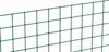 A close-up view of green wire mesh fencing against a white background. Voir les images du produit