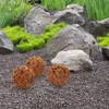 Kobolo Gartenkugel KASUMA Rostoptik - 3er Set - Durchmesser Produktbild-Vorschau 2