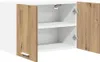 vidaXL Armadio a muro con anta Artisan in rovere e bianco Anteprima dell’immagine prodotto 5