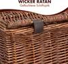 Edco Fahrradkorb Bäckerkorb braun Weide 45x30x25cm Produktbild-Vorschau 5