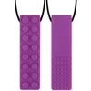 Two purple teething necklaces are shown against a white background. Produktbild-Vorschau
