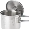ESBIT Edelstahl Topf, 625ML mit Deckel und 2 Griffen Produktbild-Vorschau 3
