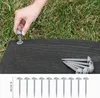 EUGAD Zeltböden mit Heringe, aus HDPE 280 g/㎡, Anthrazit, Produktbild-Vorschau 5