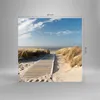 Bilder auf glas - Strand Meer Fußgängerbrücke Ufer - Produktbild-Vorschau 3
