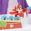 A child's hand is visible in the background, playing with a toy airplane game. Produktbild-Vorschau