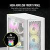 Corsair iCUE 4000D RGB Airflow Mid-Tower True White - Tower Produktbild-Vorschau 10