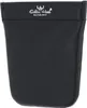 A black leather coin purse with the brand logo and name printed on it. Anteprima dell’immagine prodotto