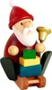 Weihnachtsmann auf Schlitten mit Glocke und Geschenken Produktbild-Vorschau 2