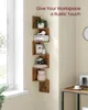 VASAGLE Eckregal, Wandregal, Bücherregal, aus Holz, mit 5 Produktbild-Vorschau 9