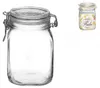 BORMIOLI ROCCO Vaso In Vetro Fido Con Tappo Ermetico Anteprima dell’immagine prodotto 2