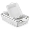 Sada pekáčů MALACASA, 3dílná porcelánová forma na dort, Náhled obrázku produktu 1
