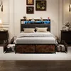 Stauraumbett 140x200cm, Bett mit Stauraum, 4 Schubladen, Produktbild-Vorschau 10