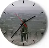 Wanduhr - Rund - Glasuhr - Fantasie Krieg - 30x30cm - Produktbild-Vorschau 1