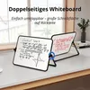 Doppelseitiges Whiteboard A3 mit Ständer – Magnetisch, 360° Produktbild-Vorschau 3