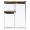 5Five Simply Smart Vorratsglas-Set 3-tlg., stapelbare Anteprima dell’immagine prodotto 2