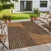 Homebyhome Outdoor Teppich Schwarz Natur Jute Optik 200x280 Produktbild-Vorschau 1