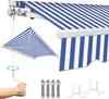 Faziango 250x200cm Sonnenmarkise Gelenkarmmarkise Aluminium Produktbild-Vorschau 1